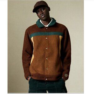 Kith Griffen Sherpa Coaches Jacket Colorblock Sz L